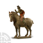 Chinese Tang Terracotta Horse and Rider