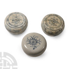 Hoi An Cargo Shipwreck Glazed Blue and White Lidded Box Collection