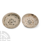 Large Hoi An Cargo Shipwreck Glazed Plate Pair