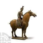 Chinese Tang Terracotta Horse and Rider