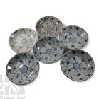 Tek Sing Treasure Shipwreck Glazed Blue and White Plate Set