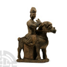 Chinese Han Style Terracotta Horse and Rider