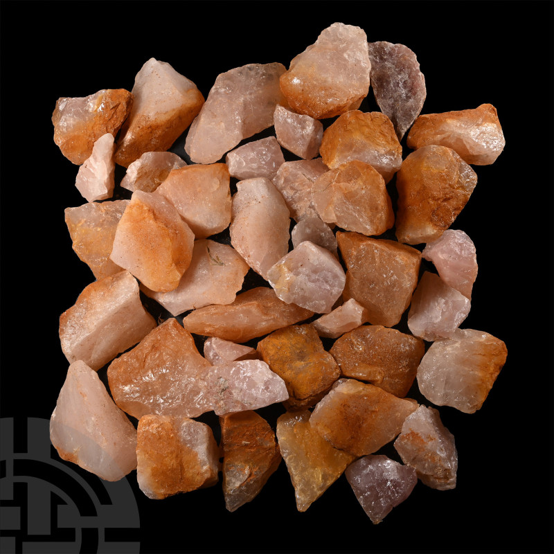Bicoloured Rose Quartz Mineral Specimen Group [40]

Comprising large chunks of...