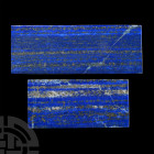 Cut and Polished Lapis Lazuli Panel Pair