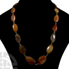 Mixed Polished Agate Bead Necklace