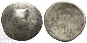 Celts in Lower Danube AR Tetradrachm. Circa 300-100 BC. Imitating Alexander III and Philip III of Macedon.