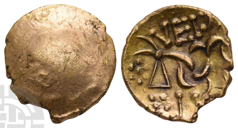 Celtic Britannia. Corieltauvi, Vepo(comes?) AV Stater. Circa AD 15-40. Vepocomes...