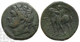 Sicily. Messana, The Mamertinoi AE Pentonkion. 211-208 BC.
