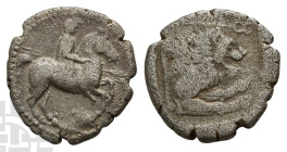Kingdom of Macedon, Perdikkas II AR Tetrobol. 451-413 BC. Aigai(?) mint; struck circa 437-431 BC.