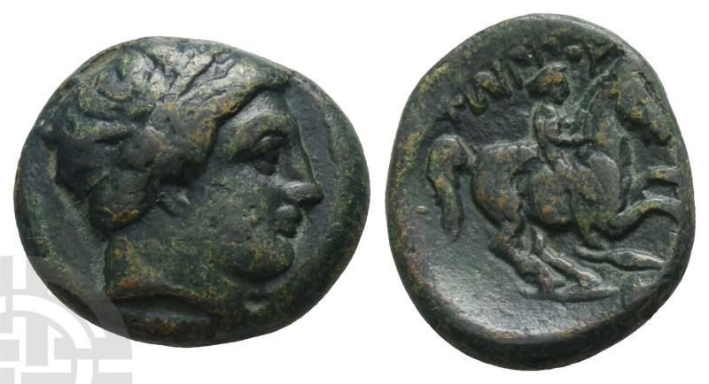 Kingdom of Macedon, Philip II AE Unit. 359-336 BC. Uncertain mint in Macedon. 
...