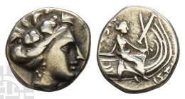 Euboia, Histaia AR Tetrobol. Circa 350-300 BC.