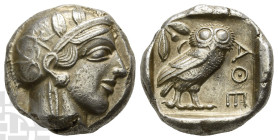 Attica, Athens AR Tetradrachm. Circa 454-404 BC.