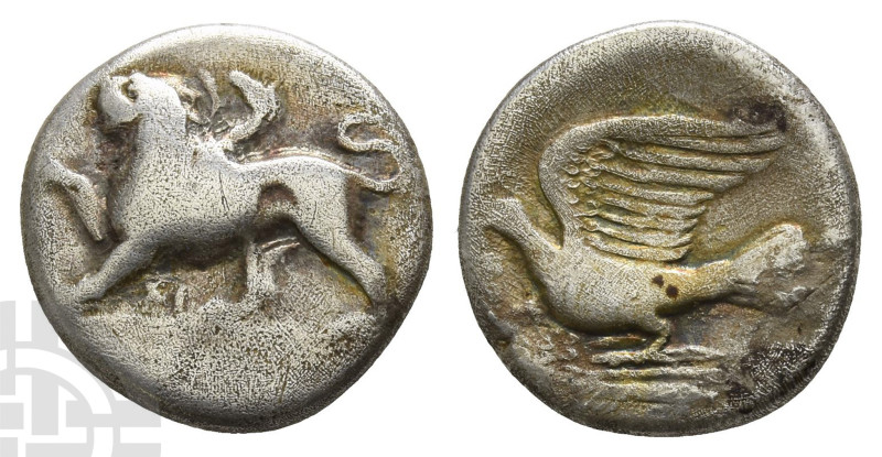 Sikyonia, Sikyon AR Triobol or Hemidrachm. Circa 330-280 BC. 

Sikyonia, Sikyo...