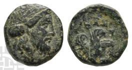 Mysia, Iolla AE 12mm. Early-mid 3rd century BC.