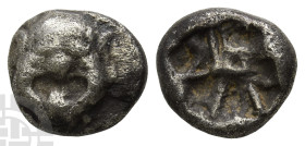 Mysia, Parion AR Drachm. 5th century BC.