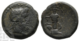 Lesbos, Mytilene AE 19mm. 3rd-2nd centuries BC.