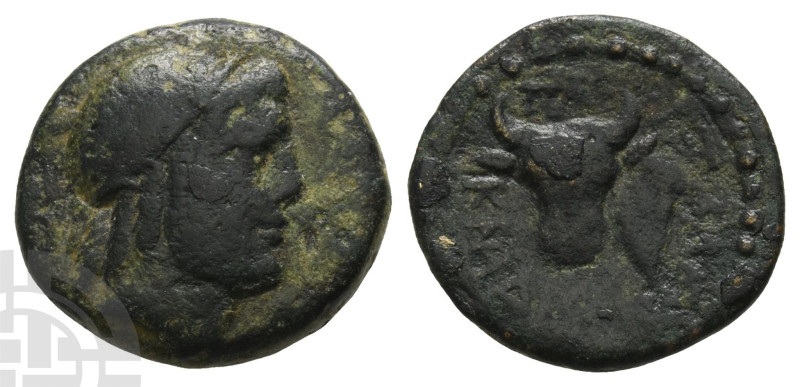 Caria, Knidos AE 19mm. Circa 200-130 BC. ΠΑΝΤΑΛΕΩΝ (Pantaleon), magistrate. 

...