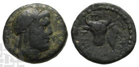 Caria, Knidos AE 19mm. Circa 200-130 BC. ΠΑΝΤΑΛΕΩΝ (Pantaleon), magistrate.