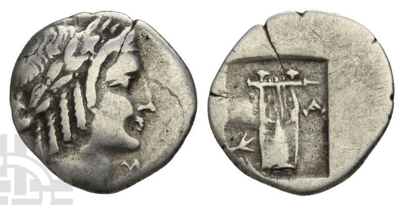 Lykian League, Masikytes AR Hemidrachm. Late 30s-27 BC. 

Lykian League, Masik...