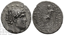 Seleucid Empire, Alexander I Balas AR Tetradrachm. 152-145 BC. Antioch on the Orontes mint. Dated SE 165 (148/7 BC).