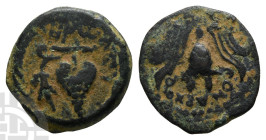 Judaea. Herodians, Herod II Archelaos AE Prutah. 4 BCE-CE 6. Jerusalem mint.