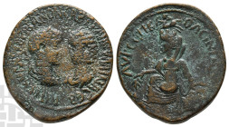 Gordian III and Tranquillina AE 34mm of Singara, Mesopotamia. AD 238-244. Struck AD 241-244.
