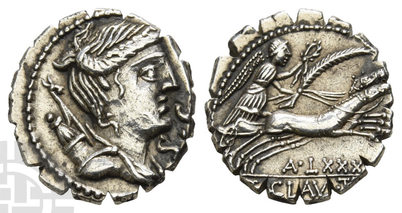 Ti. Claudius Ti. f. Ap. n. Nero AR Serrate Denarius. 79 BC. Rome mint. 

Ti. C...