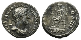 Hadrian AR Denarius. AD 117-138. Rome mint; struck circa late AD 120-121.