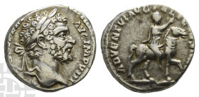Septimius Severus AR Denarius. AD 193-211. Rome mint; struck AD 196-197.