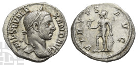 Severus Alexander AR Denarius. AD 222-235. Rome mint; struck AD 228-231.