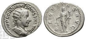 Gordian III AR Antoninianus. AD 238-244. Rome mint; struck AD 239-240.