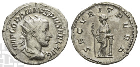 Gordian III AR Antoninianus. AD 238-244. Rome mint; struck February-March AD 244.