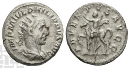 Philip I AR Antoninianus. AD 244-249. Rome mint; struck AD 244-247.