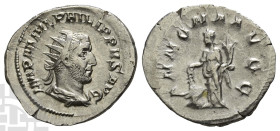 Philip I AR Antoninianus. AD 244-249. Rome mint; struck AD 244-247.