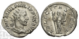 Philip I AR Antoninianus. AD 244-249. Rome mint; struck AD 244-247.