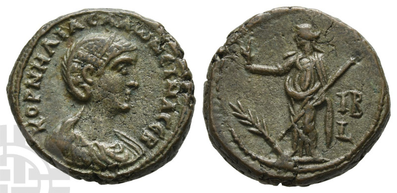 Salonina, Augusta BI Tetradrachm of Alexandria, Egypt. AD 254-268. Dated RY 12 o...