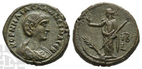 Salonina, Augusta BI Tetradrachm of Alexandria, Egypt. AD 254-268. Dated RY 12 of Gallienus (AD 264/265). Ex CNG
