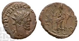 Tetricus I, Romano-Gallic Emperor BI Antoninianus. AD 271-274. Local imitation.