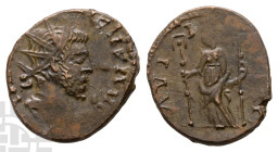 Tetricus I, Romano-Gallic Emperor BI Antoninianus. AD 271-274. Local imitation.