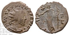 Tetricus I, Romano-Gallic Emperor BI Antoninianus. AD 271-274. Local imitation.