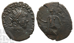 Tetricus I, Romano-Gallic Emperor BI Antoninianus. AD 271-274. Local imitation.