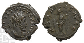 Tetricus I, Romano-Gallic Emperor, BI Antoninianus. AD 271-274. Treveri mint; struck AD 273.