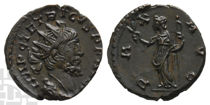 Tetricus I, Romano-Gallic Emperor BI Antoninianus. AD 271-274. Contemporary imit...