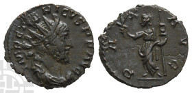 Tetricus I, Romano-Gallic Emperor BI Antoninianus. AD 271-274. Treveri mint; struck AD 272.
