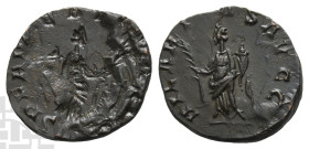 Tetricus I, Romano-Gallic Emperor, BI Antoninianus. AD 271-274.  Well-struck Reverse Brockage