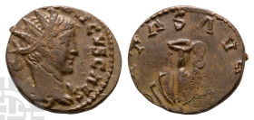 Tetricus II, as Caesar BI Antoninianus. AD 270-273. Local imitation.
