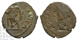 Tetricus I or II BI Antoninianus. AD 272-274. Uncertain mint. Very Rare Brockage of Reverse