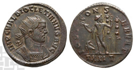 Diocletian BI Antoninianus. AD 284-305. Ticinum mint; struck AD 290-292. 3rd officina.