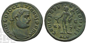 Diocletian BI Nummus. AD 284-305. Alexandria mint; struck AD 301. 5th officina.