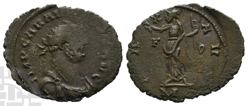 Carausius, Romano-British Emperor BI Antoninianus. AD 286-293. London mint. 

...